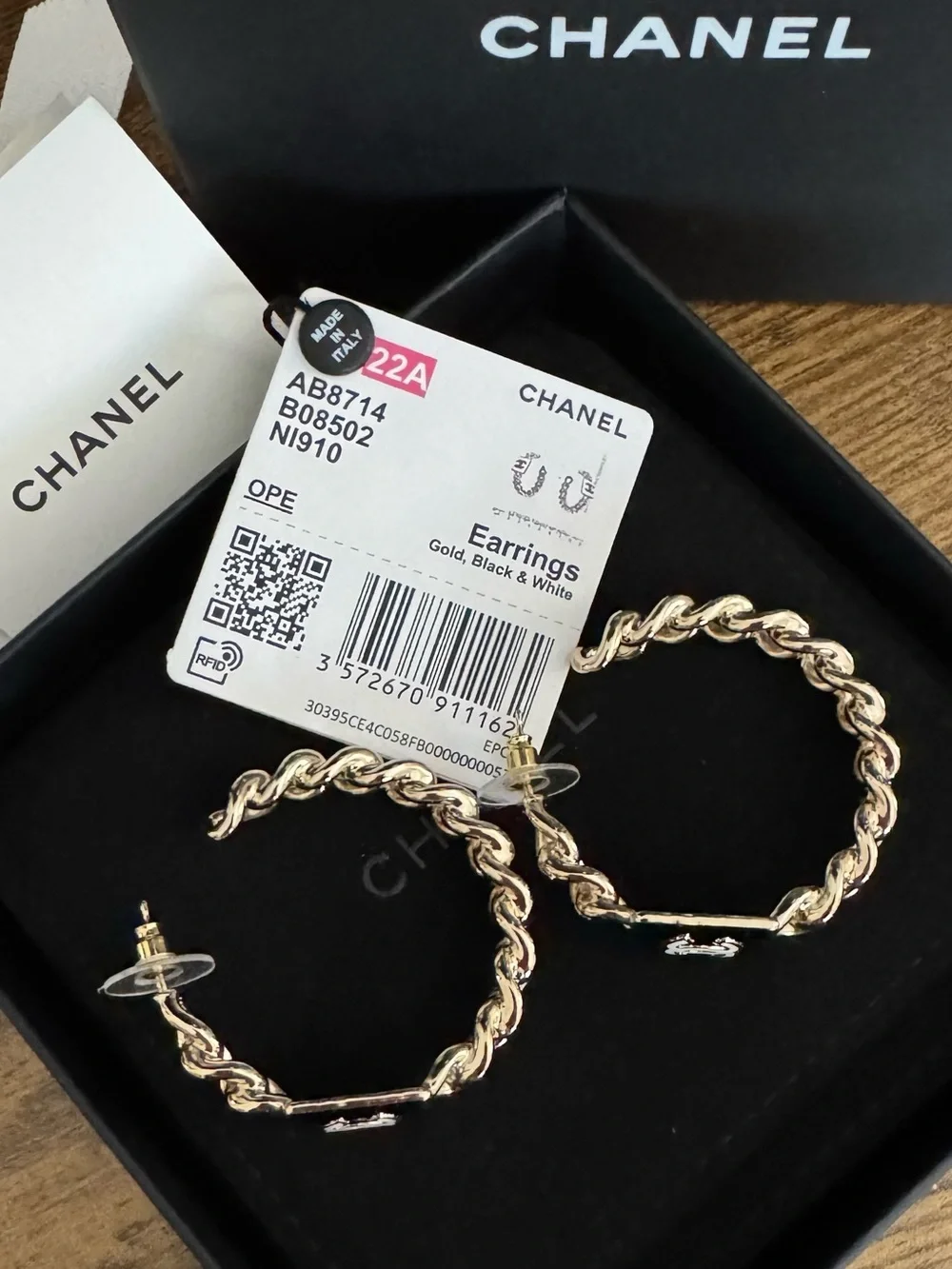 NEW CHANEL CC Chain Hoops